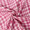 Pink-White Famous Maker Cotton Check-Gingham Double Gauze Fabric By the Yard